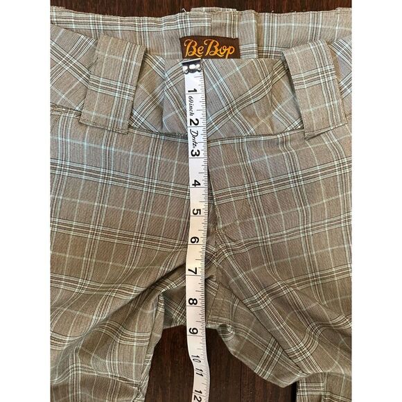 Y2K Bebop Low Rise Plaid Trouser Pant Sz 3 - Picture 8 of 9